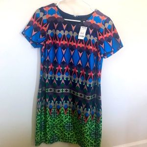 JCrew Colorful Shift Dress